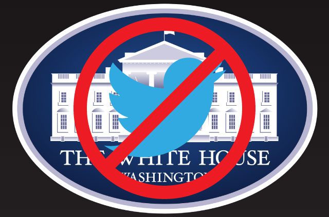 Breaking news: White House blocks Twitter