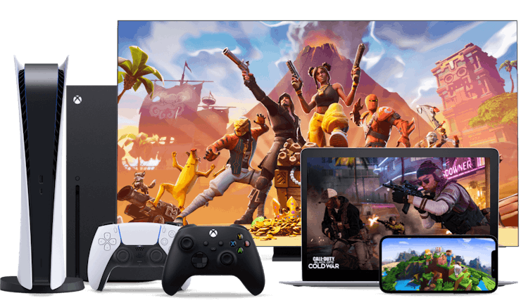 Различные игровые приставки и устройства.